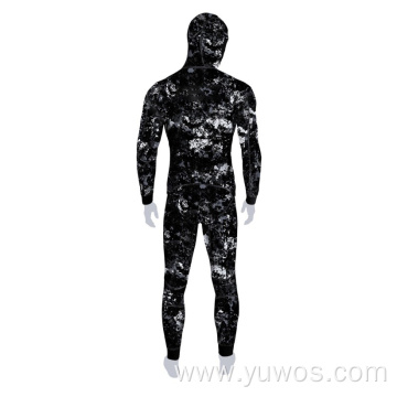 Lycra Two-Piece Camouflage Diving hunting hooded wetsuits